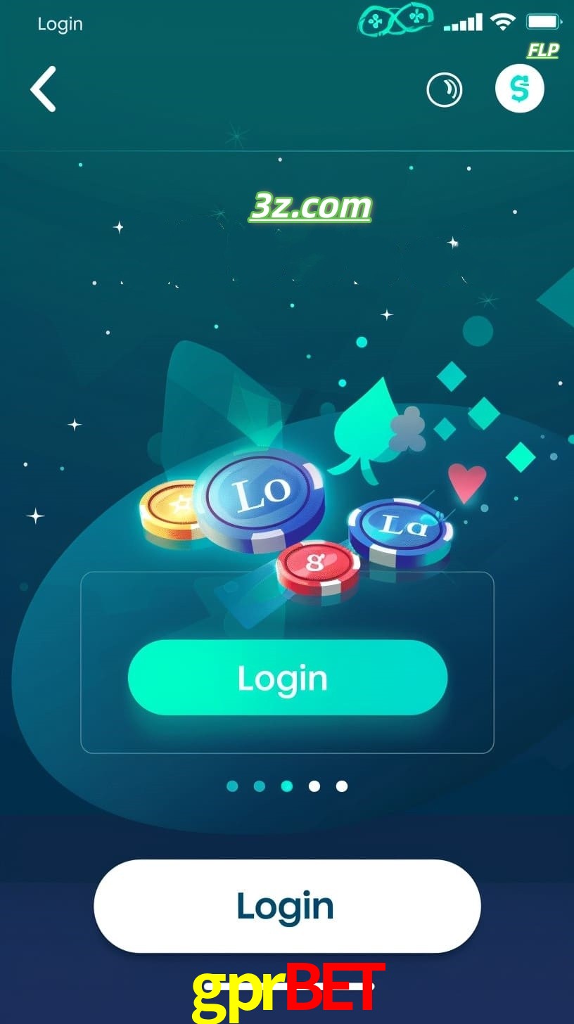 Login no aplicativo de cassino online gprbet Brasil com bônus de boas-vindas